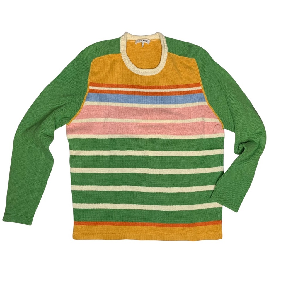 FRAME- Multi Color Cotton Sweater- Size Large